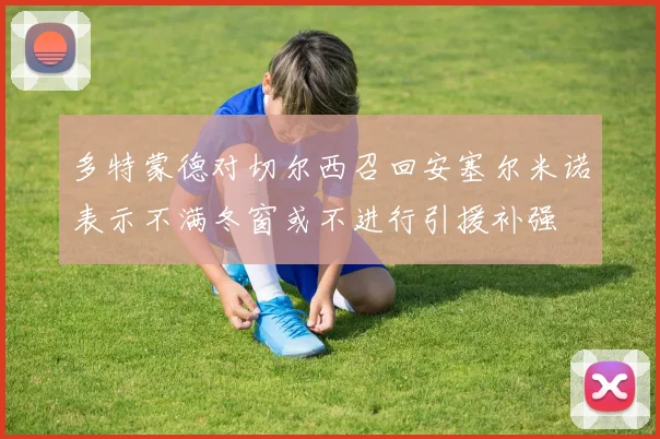 多特蒙德对切尔西召回安塞尔米诺表示不满冬窗或不进行引援补强