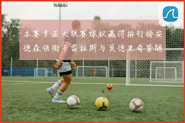 本赛季五大联赛球权赢得排行榜安德森领衔卡雷拉斯与莫德里奇紧随其后