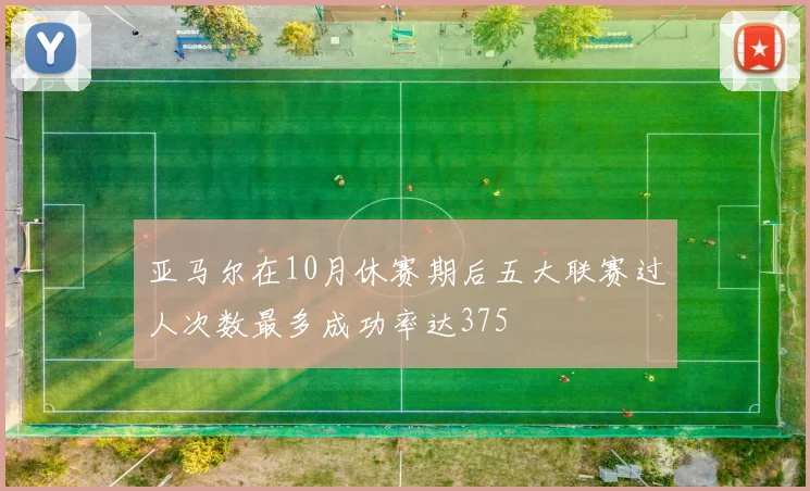 亚马尔在10月休赛期后五大联赛过人次数最多成功率达375